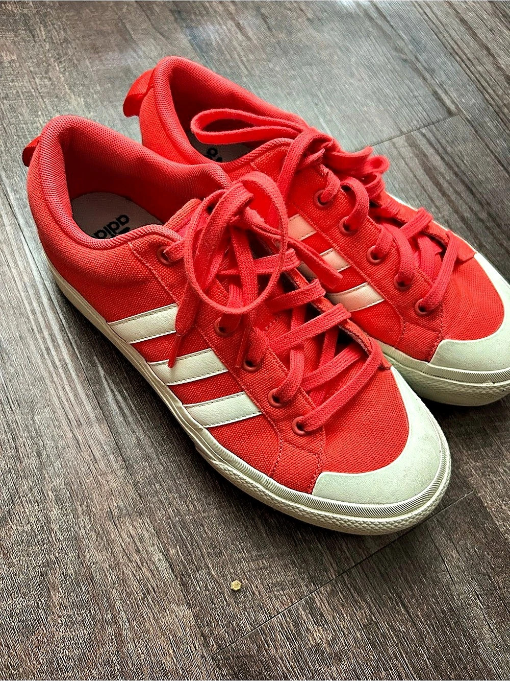 adidas Daily 3.0 bright orange platform sneakers